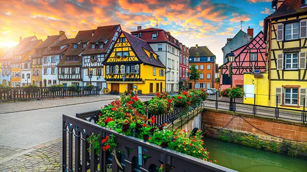 Rua histórica de Colmar