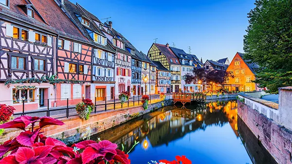 Rua histórica de Colmar