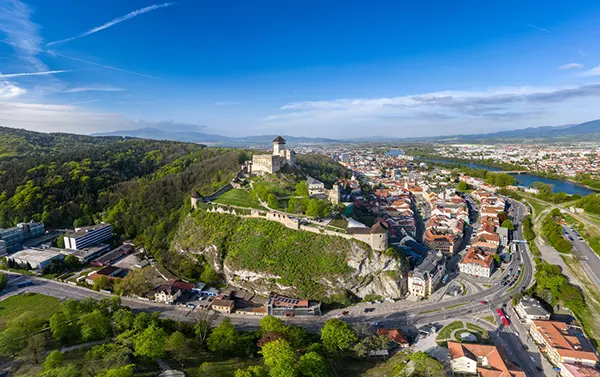 Blick auf Burg Trenčín